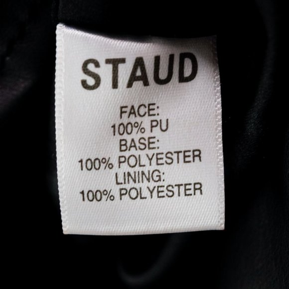 SOLD Staud Smocked Pleather Peplum Tank - Picture 8 of 9